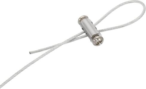 PATIKIL Wire Rope Clips, 1 Set/20cs Steel Cable Clamps 3mm 3.5mm Double Holes Wire Lock Rope Fittings Clip with M4*0.7 Screws for Cable in Saudi Arabia