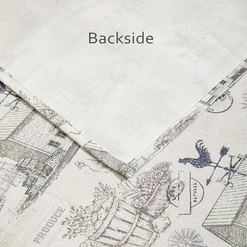 مفرش طاولة مزرعة ريفية من Estmy بطول 182.88 سم، مقاوم للماء/خفيف الوزن/بوليستر، كوخ ريفي، مقصورة مزرعة، غرفة الطعام، أريكة، مفرش طاولة القهوة، إكسسوارات قطعة مركزية للطاولة في الأماكن المغلقة والمفتوحة in Kuwait