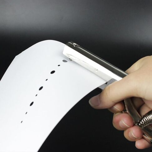 3/8 inch (10mm) Heavy Duty Hole Punch 2 Inch Reach Deep Throat Hand Held Paper Hole Punch Single One Hole Puncher for Craft Paper Plastic Cardboard Business Card Photos in Saudi Arabia
