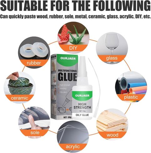 2PCS Jue Fish Glue, Multifunctional Glue, Welding High-Strength Oily Glue, Universal Super Glue, Strong Adhesion for Metal, Tile, Glass, Shoes, Wood in Saudi Arabia