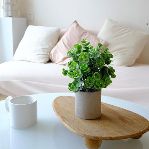 Fake Plants 2 Packs Artificial Eucalyptus Plants for Indoor Mini Artificial Potted Plants for Home Bathroom Office Decor in Saudi Arabia