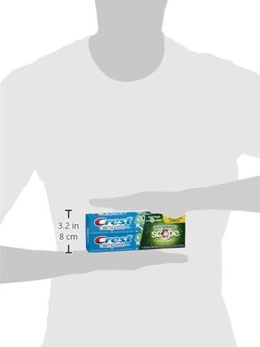 Crest Complete Multi Benefit Scope Outlast Fresh Breath Whitening Toothpaste Mint 5.8 Ounce (Pack of 2) in Kuwait