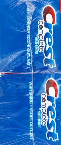 Crest Complete Multi Benefit Scope Outlast Fresh Breath Whitening Toothpaste Mint 5.8 Ounce (Pack of 2) in Kuwait