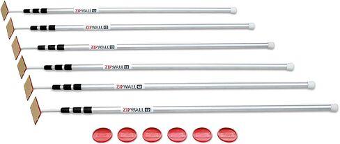 ZipWall ZP2 ZipPole 10 foot Spring Loaded Dust Barrier Poles (Pack of 2) in Saudi Arabia