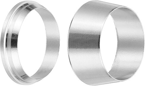 PATIKIL 6mm Tube OD 304 Stainless Steel Compression Tube Fitting Sleeve, 20 Pack Double Ferrule Ring Tubing Fitting Assortment Kit, Silver in Kuwait