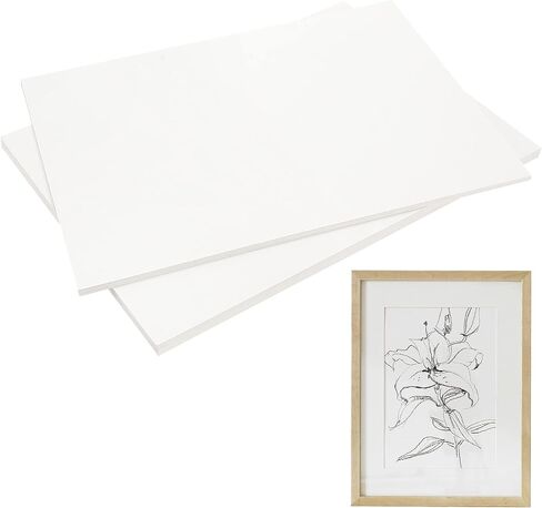 PINGEUI 50 Sheets 11 x 17 Inch White Chipboard, Medium Weight Chipboard Sheets, White Cardboard Sheet for Scrapbooking, Frames, Art, Prints, DIY Project in Saudi Arabia