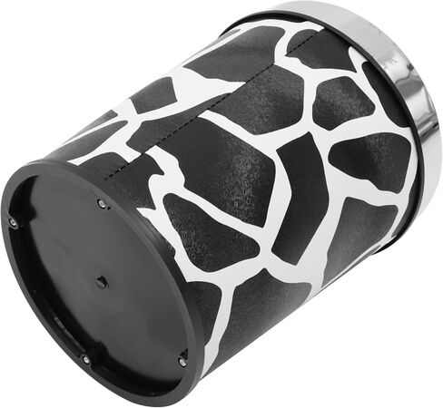 سلة قمامة مستديرة فاخرة مع غطاء، سلة مهملات المكتب، سلة مهملات الحمام، دلو ورقي صغير للمنزل (طباعة بقرة) in Kuwait