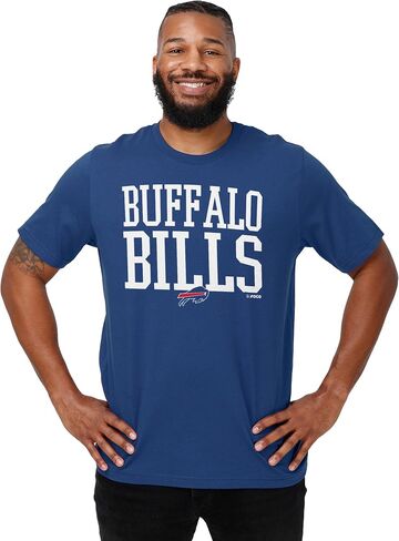تي شيرت FOCO للرجال بأكمام قصيرة لفريق NFL Team Bold Wordmark in Saudi Arabia