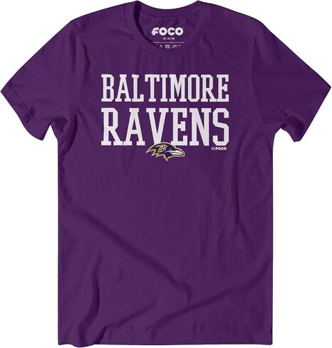 FOCO Men's NFL Team Bold Wordmark Short Sleeve T-Shirt in Saudi Arabia