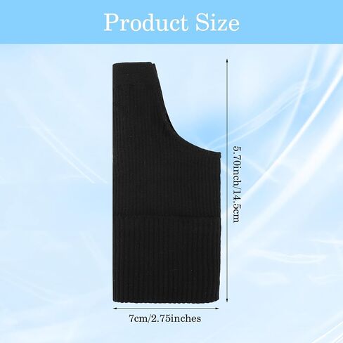 Sibba Thumb Arthritis Compression Gloves Breathable Wrist Support Brace Relieve Joints Hand Pads Elastic Fingerless Glove Flexible Sport Pading Fit Thumb Aching, Women, Men (Black) in Saudi Arabia