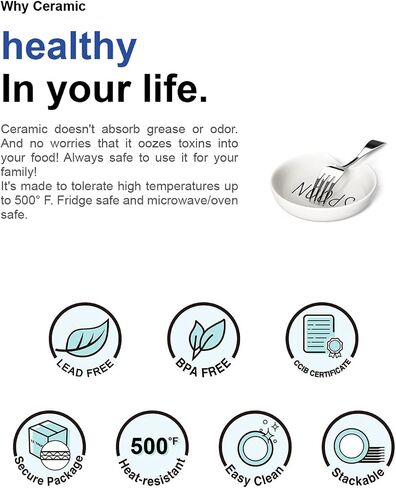 LE TAUCI Spoon Rest for Kitchen Counter, Spoon Rest for Stove Top, Farmhouse Kitchen Decor, Ceramic Utensil Holder for Cooking, 5 Inch - Set of 4, Oyster White in Saudi Arabia