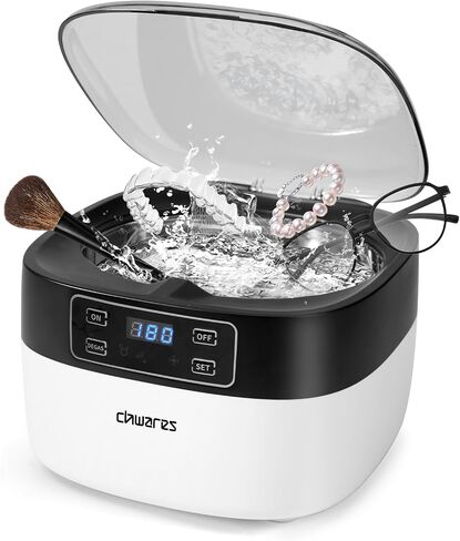 CHWARES Ultrasonic Cleaner Machine Professional 750ML Ultrasonic Cleaning Coins Watch Earrings Necklaces Rings Cleaning Machine in Saudi Arabia