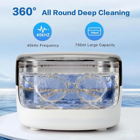 CHWARES Ultrasonic Cleaner Machine Professional 750ML Ultrasonic Cleaning Coins Watch Earrings Necklaces Rings Cleaning Machine in Saudi Arabia