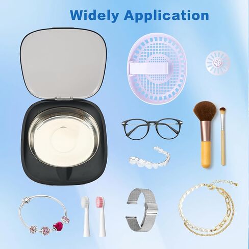 CHWARES Ultrasonic Cleaner Machine Professional 750ML Ultrasonic Cleaning Coins Watch Earrings Necklaces Rings Cleaning Machine in Saudi Arabia