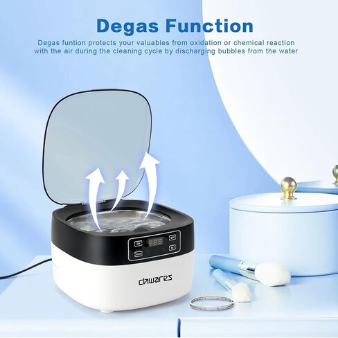 CHWARES Ultrasonic Cleaner Machine Professional 750ML Ultrasonic Cleaning Coins Watch Earrings Necklaces Rings Cleaning Machine in Saudi Arabia