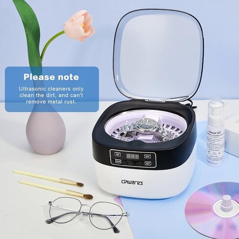 CHWARES Ultrasonic Cleaner Machine Professional 750ML Ultrasonic Cleaning Coins Watch Earrings Necklaces Rings Cleaning Machine in Saudi Arabia