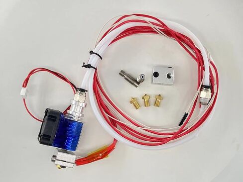 All Metal V6 Hot End Complete kit 1.75mm 12V/40W, 0.4mm Brass Nozzle, Suitable for 3D Printer in Saudi Arabia