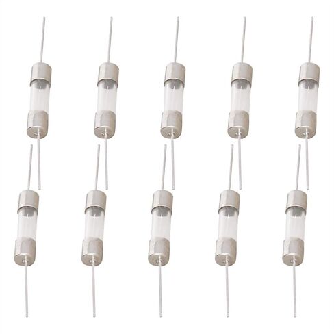 Fielect 10Pcs Glass Tube Fuses Axial with Lead Fast Blow Glass Fuse 3A 250V 5x20mm for Replacing or Repairing Many Home Electronics 10Pcs (F3A) in Saudi Arabia