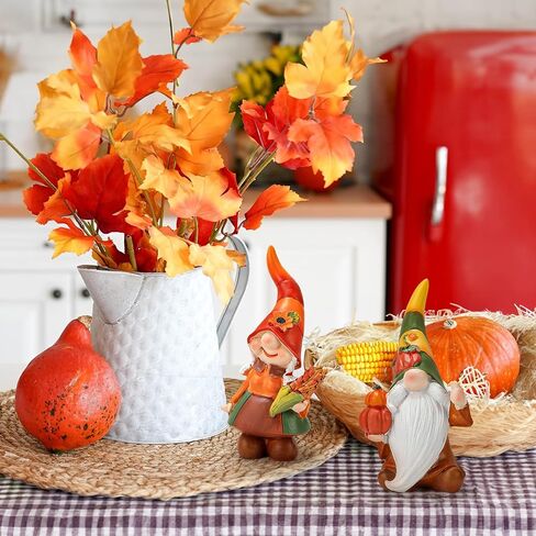 Fall Gnomes Thanksgiving Decorations, Handmade Gnomes Figurine Thanksgiving Decor Fall Gnomes Thanksgiving Gift for Home Table Ornaments Indoor in Saudi Arabia