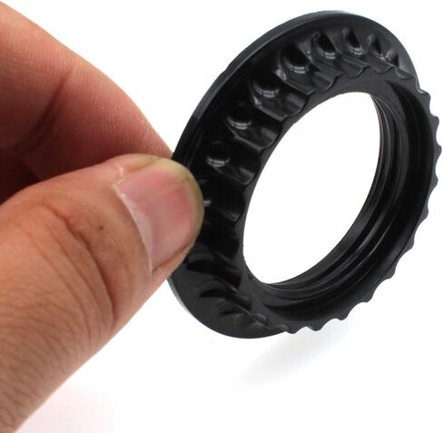FDXGYH Lamp Shade Collar Ring 2pcs E26 Light Socket Ring Retainer Rings and Replacement Adapter(black) in Saudi Arabia
