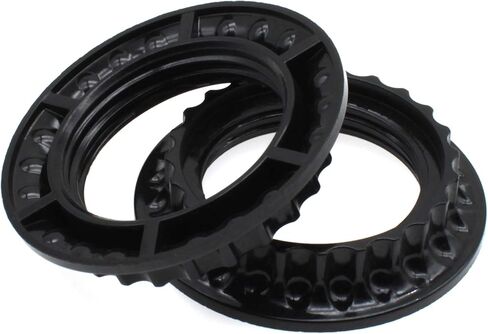 FDXGYH Lamp Shade Collar Ring 2pcs E26 Light Socket Ring Retainer Rings and Replacement Adapter(black) in Saudi Arabia