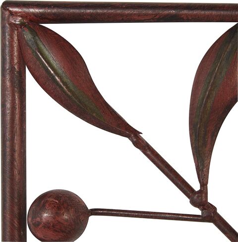 Deco 79 Metal Fleur De Lis Home Wall Decor Wire Scroll Wall Sculpture with Gold Accents, Set of 4 Wall Art 16"W, 16"H, Brown in Saudi Arabia