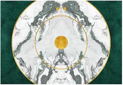 Abstract Emerald Green Marble Area Throw Rug for Bedroom Office Non-Slip Modern Rugs Indoor Home Decor Washable Carpet, 3'x5' in Saudi Arabia
