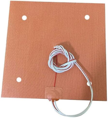 USA Material 12"x12" CR10 Silicone Heater Pad 310x310mm for Voron V2 Creality CR-10 10S Pro CR-X MP Maker Pro TAZ, BLV MGN Cube 3D Printer Bed with Screw Holes in Saudi Arabia