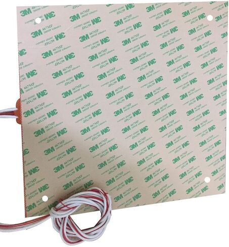 USA Material 12"x12" CR10 Silicone Heater Pad 310x310mm for Voron V2 Creality CR-10 10S Pro CR-X MP Maker Pro TAZ, BLV MGN Cube 3D Printer Bed with Screw Holes in Saudi Arabia
