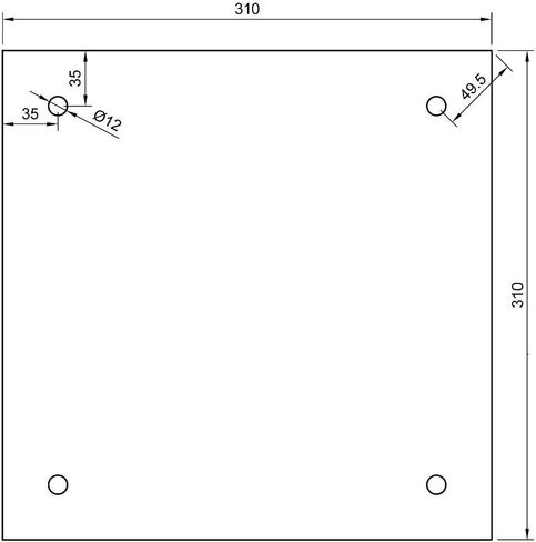 USA Material 12"x12" CR10 Silicone Heater Pad 310x310mm for Voron V2 Creality CR-10 10S Pro CR-X MP Maker Pro TAZ, BLV MGN Cube 3D Printer Bed with Screw Holes in Saudi Arabia