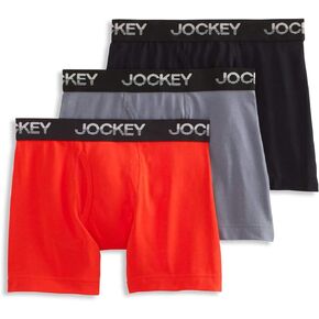 Jockey Boys' Underwear Cotton Stretch Boxer Brief - 3 Pack