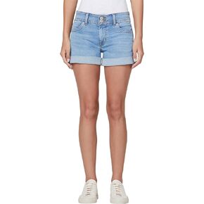 Hudson Jeans Women's Croxley Mid Rise, Cuffed, Jean Short, Melva, 27