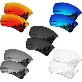 SmartVLT Set of 5 Men's Replacement Lenses for Oakley Quarter Jacket OO9200 Sunglass Combo Pack S01