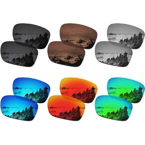 SmartVLT Set of 6 Men's Replacement Lenses for Oakley Holbrook OO9102 Sunglass Combo Pack S01