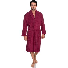 TowelSelections Men’s Bathrobe, Soft Turkish Cotton Luxury Terry Shawl Robe