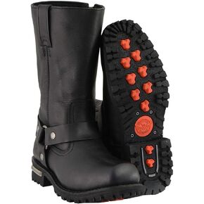 Milwaukee Leather Men's Classic Premium Leather Harness Motorcycle Boots Collection| MBM
