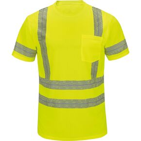 Red Kap Men's Short Sleeve Hi-Visibility T-Shirt