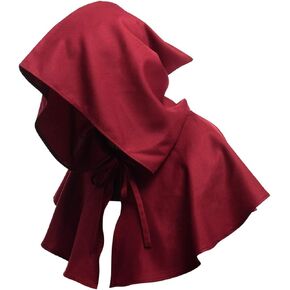 Hooded Cloak Men Women Boys Cosplay Funny Creative Medieval Cowl Holiday Poncho Costume for Party Club Special Day in Kuwait