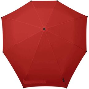 senz° Mini Windproof Umbrella with Unique Aerodynamic Shape, Manual Folding, Protection from Rain and Bright Sunshine, 91 x 91 cm, XXL - Passion Red
