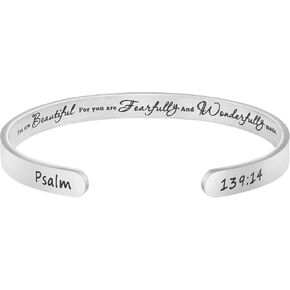 أساور JoycuFF للنساء هدايا ملهمة مضحكة لأختها إلى أختها مجوهرات Mantra Cuff Bangle in Kuwait