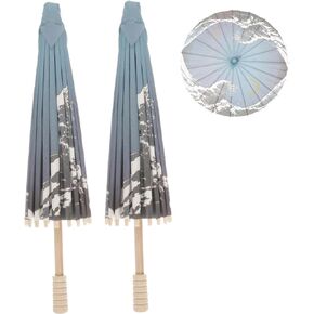 2pcs Japanese Paper Umbrella Classical Umbrella Chinese Vintage Umbrella Kids Costume Asian Umbrella