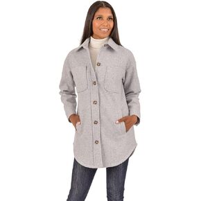 kensie Women's Button Front Faux Wool Shacket in Saudi Arabia