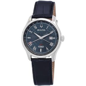 Bulova Wilton GMT Automatic Blue Dial Men's Watch 96B385