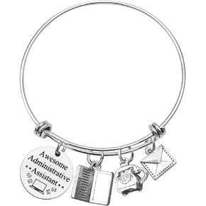 Xiahuyu Administrative Assistant Gifts Awesome Administrative Assistant Bracelet Secretary Thank You Gifts Office Worker Gift Administrative Assistant Appreciation Gift Christmas Birthday Gift