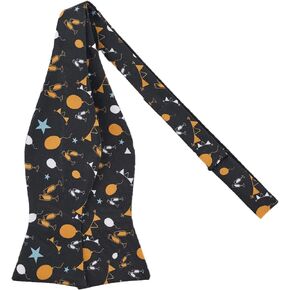 Jacob Alexander Men's Balloons Star Champagne Toast Decor Happy New Year Self-Tie Bow Tie