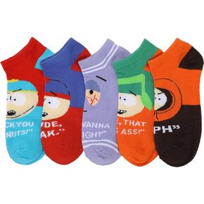 Bioworld South Park Irreverent Quotes Women’s 5-Pair Ankle Socks