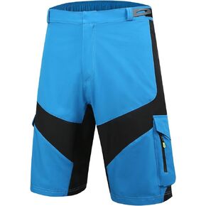 Outto Men's Cycling Shorts, Baggy Moutain Bike Shorts with Cargo Pockets