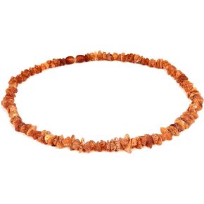 Natural Baltic Amber Necklace for Women - Hand Made from Raw/Certified Baltic Amber Beads(2 sizes) (17.7)