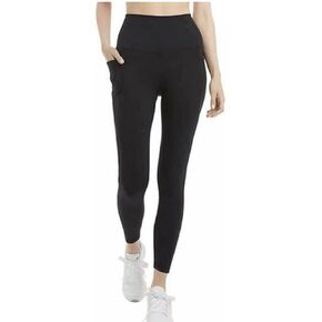 Danskin Womens Ultra High Legging Tight with Pockets Black,Medium
