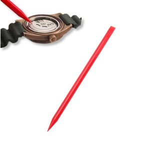 Watch Movement Installation Auxiliary Rod, Watch Cleaning Sticks Watchmakers Tool, ABS Plastic Dial Surface Repair Cleaning Stick, Watch Repair Tools & Kits(red)